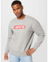 LEVI'S ® Bluză de molton 'T3 RELAXED GRAPHIC CREW MULTI-COLOR' gri amestecat / roșu rodie / alb - Pled.ro