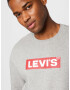 LEVI'S ® Bluză de molton 'T3 RELAXED GRAPHIC CREW MULTI-COLOR' gri amestecat / roșu rodie / alb - Pled.ro