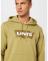 LEVI'S Bluză de molton 'STANDARD GRAPHIC HOODIE NEUTRALS' oliv / verde stuf / alb - Pled.ro