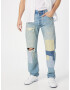 LEVI'S Jeans '501® LEVIS®ORIGINAL FIT MED' albastru cobalt / albastru denim / alb / alb coajă de ou - Pled.ro