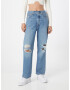 LEVI'S Jeans 'RIBCAGE STRAIGHT ANKLE LIGHT INDIGO - WORN IN' albastru denim - Pled.ro