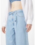 LEVI'S Pantaloni cu cute 'BELTED BAGGY LIGHT INDIGO - FLAT FINISH' albastru denim - Pled.ro