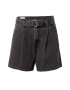 LEVI'S ® Pantaloni cu cute 'BELTED SHORT WB BLACKS' negru denim - Pled.ro