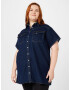 Levi's® Plus Rochie tip bluză 'PL ELOWEN WESTERN DRESS DARK INDIGO - FLAT FINISH' albastru denim - Pled.ro