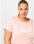 Levi's® Plus Tricou roz deschis / alb murdar - Pled.ro