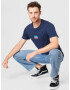 LEVI'S ® Tricou albastru marin / azuriu / roșu rodie / alb - Pled.ro