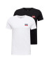 LEVI'S ® Tricou '2PK CREWNECK GRAPHIC MULTI-COLOR' albastru marin / roșu / negru / alb - Pled.ro