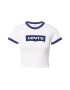 LEVI'S Tricou 'GRAPHIC RINGER MINI TEE BLUES' bleumarin / alb - Pled.ro