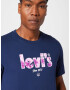 LEVI'S Tricou bleumarin / lila / alb - Pled.ro