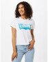 LEVI'S Tricou 'GRAPHIC JORDIE TEE NEUTRALS' turcoaz / alb - Pled.ro