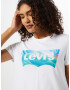 LEVI'S Tricou 'GRAPHIC JORDIE TEE NEUTRALS' turcoaz / alb - Pled.ro