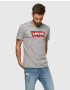 LEVI'S ® Tricou gri amestecat / roșu cireș / alb - Pled.ro