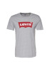 LEVI'S ® Tricou gri amestecat / roșu cireș / alb - Pled.ro