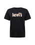 LEVI'S Tricou 'LSE_GRAPHIC CREWNECK TE BLACKS' nisipiu / maro ruginiu / negru / alb - Pled.ro