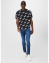 LEVI'S Tricou negru / alb - Pled.ro