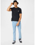 LEVI'S Tricou turcoaz / albastru aqua / negru / alb - Pled.ro