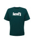 LEVI'S Tricou verde închis / alb - Pled.ro