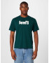 LEVI'S Tricou verde închis / alb - Pled.ro