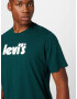 LEVI'S Tricou verde închis / alb - Pled.ro