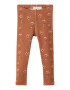 Lil ' Atelier Kids Leggings 'GAYA' maro caramel / mov vânătă / roz pastel - Pled.ro