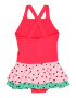 Lindex Costum de baie întreg verde jad / roz / roz neon / negru - Pled.ro