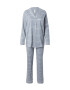 Lindex Pijama albastru porumbel / alb - Pled.ro