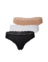 Lindex Tanga roz pal / negru / alb - Pled.ro