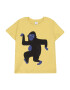 Lindex Tricou 'MONKEY' albastru / galben citron / negru - Pled.ro