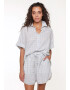 LingaDore Pijama albastru deschis / alb - Pled.ro