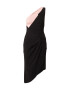 Lipsy Rochie '1SHLDR' roz / negru - Pled.ro