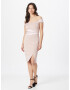 Lipsy Rochie de cocktail culoarea pielii - Pled.ro