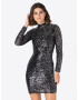 Lipsy Rochie de cocktail negru / argintiu - Pled.ro