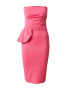 Lipsy Rochie 'PEPLUM' rosé - Pled.ro