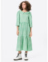 Lollys Laundry Rochie tip bluză 'Sonya' verde / alb - Pled.ro