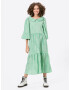 Lollys Laundry Rochie tip bluză 'Sonya' verde / alb - Pled.ro