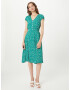 Louche Rochie tip bluză 'CATHLEEN' verde / alb - Pled.ro