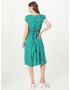 Louche Rochie tip bluză 'CATHLEEN' verde / alb - Pled.ro