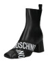 Love Moschino Cizme glezne negru / alb - Pled.ro