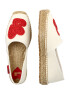 Love Moschino Espadrile 'SCARPAD' roșu / negru / alb lână - Pled.ro