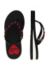 Love Moschino Flip-flops roșu / negru / alb - Pled.ro