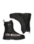 Love Moschino Ghete cu șireturi 'LOVELY LOVE' negru / alb - Pled.ro