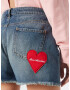 Love Moschino Jeans albastru denim / roșu - Pled.ro