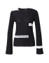 Love Moschino Pulover negru / alb - Pled.ro