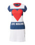 Love Moschino Rochie 'ABITO FELPA' bleumarin / roșu / alb - Pled.ro