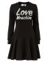 Love Moschino Rochie negru / alb - Pled.ro