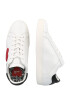 Love Moschino Sneaker low 'CASSE' purpuriu / negru / alb - Pled.ro