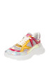 Love Moschino Sneaker low 'SUPERHEART' galben auriu / roșu / argintiu / alb - Pled.ro