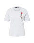 Love Moschino Tricou crem / gri amestecat / roșu / negru - Pled.ro