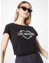 Love Moschino Tricou 'MAGLIETTA' negru / argintiu - Pled.ro