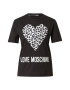 Love Moschino Tricou negru / alb - Pled.ro